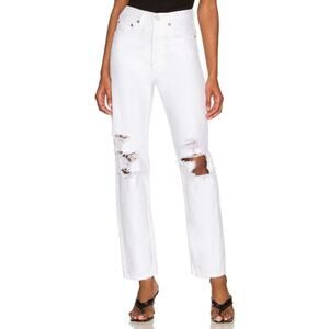 Agolde 90's Straight Leg Jeans Mid-Rise Distressed Premium Cotton Y2K Vintage 27